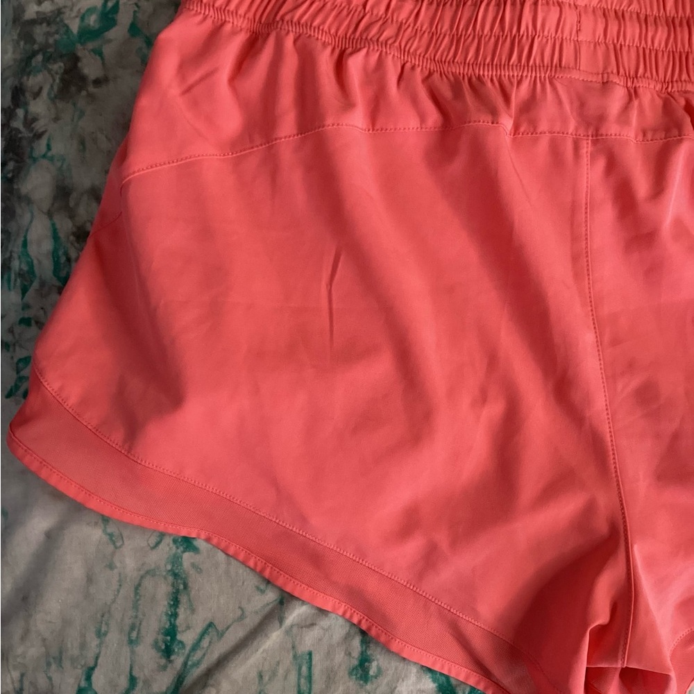 90 Degree By Reflex Vibrant Coral Athletic Shorts L - Picture 8 of 12